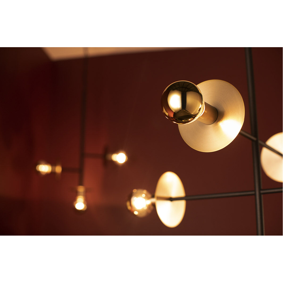 Voyager 5 Light 24 inch Noir with Aged Brass Pendant Ceiling Light