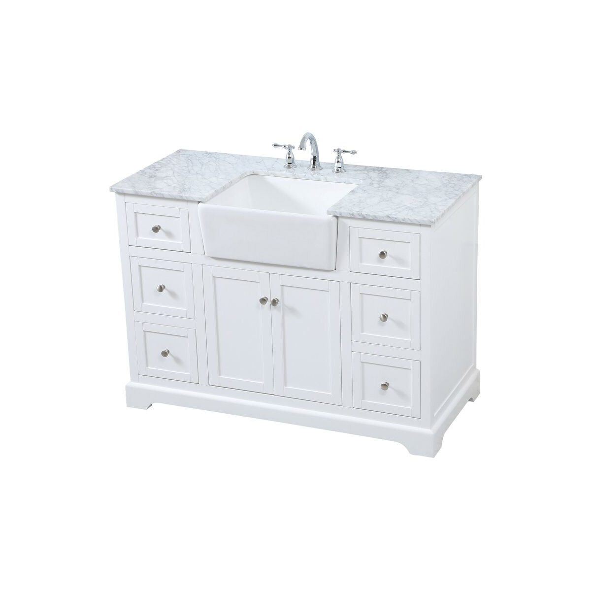Franklin 48 X 22 X 35 inch White Bathroom Vanity Cabinet