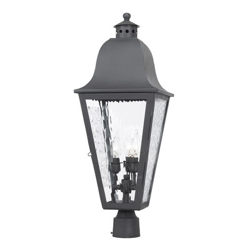Brookridge 3 Light 30 inch Aged Copper Outdoor Post Light