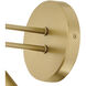 Milo 1 Light 9 inch Lacquered Brass Sconce Wall Light