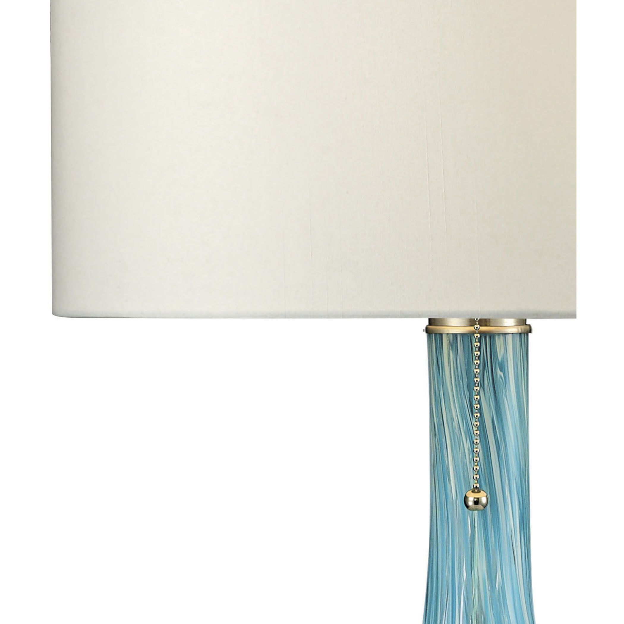 Mediterranean 29 inch 100 watt Sea Blue Table Lamp Portable Light