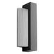 Verve 1 Light 14 inch Black/Brushed Aluminum Outdoor Wall Sconce