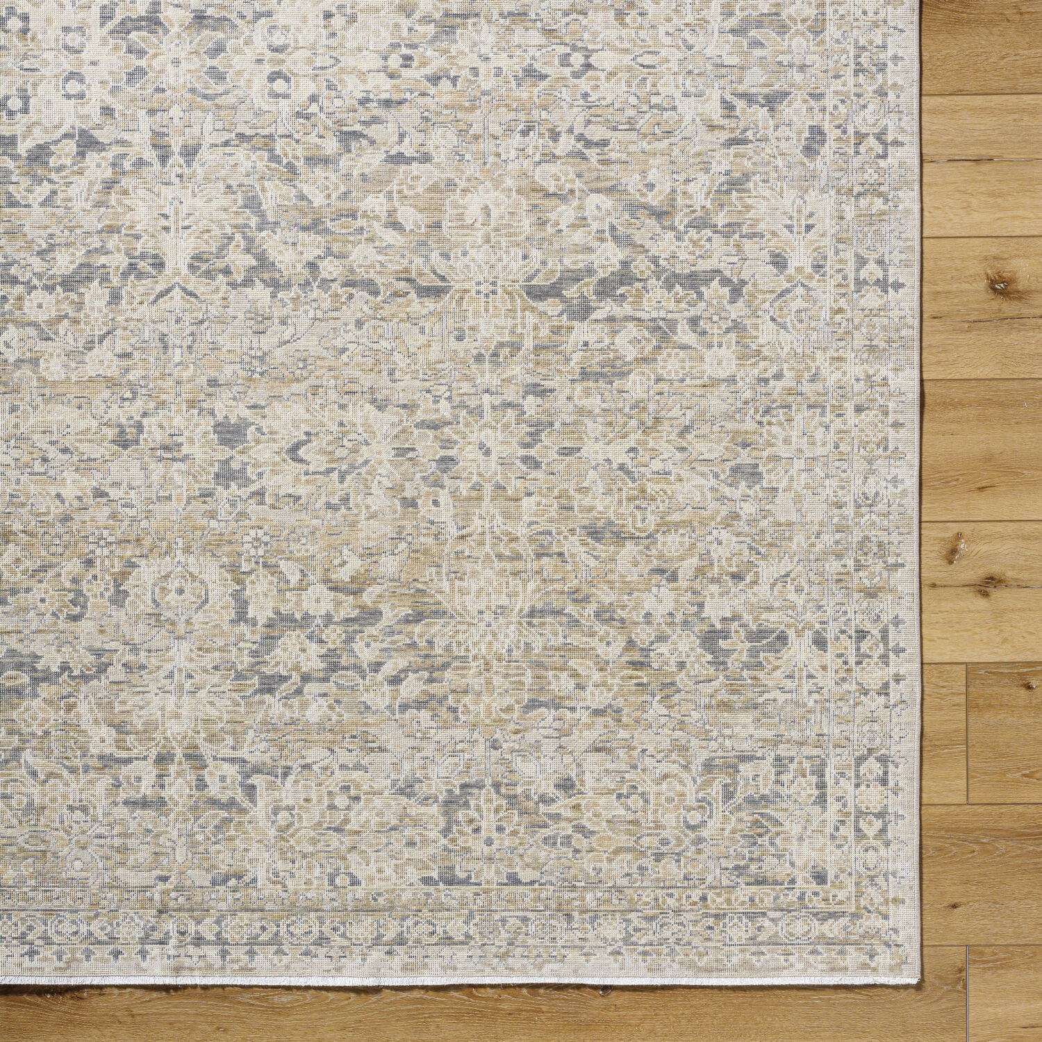 Once Upon a Time 118.11 X 35.04 inch Gray / Light Brown / Ivory / Light Gray / Tan Machine Woven Rug in 3 x 10
