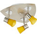 Mul-T-Lite 3 Light 14 inch Satin Chrome Flush Mount Ceiling Light