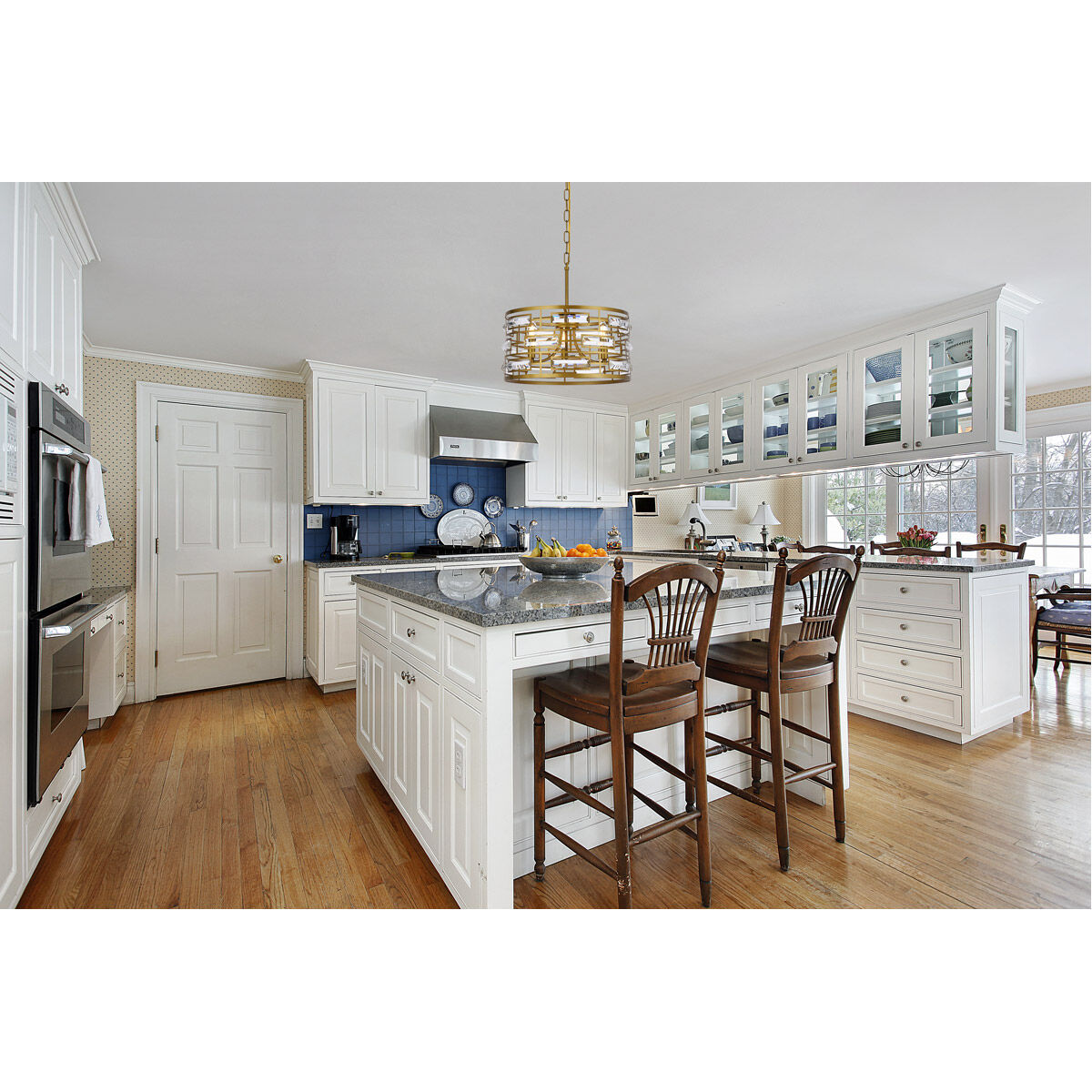 Kennedy 3 Light 17 inch Brass Pendant Ceiling Light