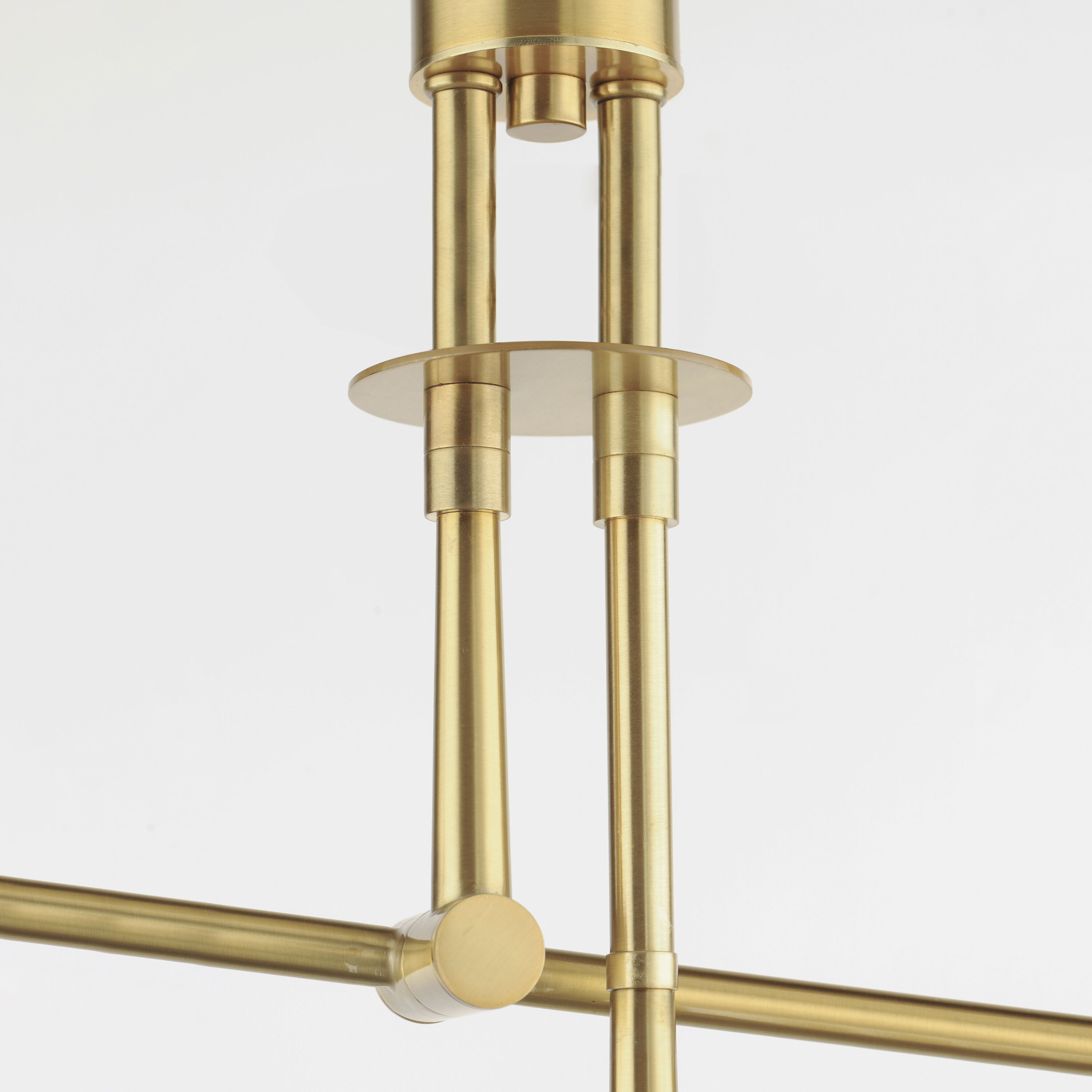 Equilibrium LED 36 inch Natural Aged Brass Semi-Flush Mount Ceiling Light