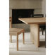 Round Off 88 X 39 inch Natural Dining Table, Small