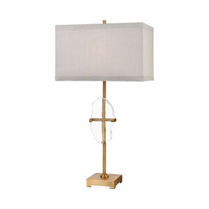 Arvana 34 inch 150.00 watt Clear with Cafe Bronze Table Lamp Portable Light