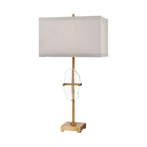 Arvana 34 inch 150 watt Clear with Cafe Bronze Table Lamp Portable Light