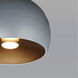 Palla LED 20 inch Dark Grey/Coffee Single Pendant Ceiling Light