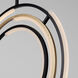 Trilogy LED 24 inch Black and Brass Pendant Ceiling Light