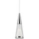 Malabar LED 3 inch Chrome Pendant Ceiling Light