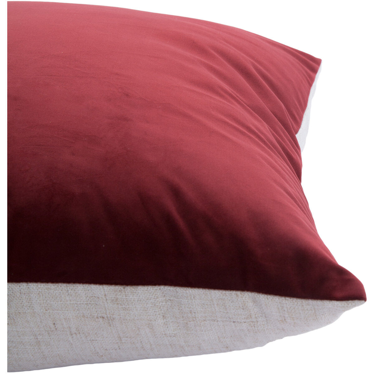 Scarlet 20 inch Burgundy Pillow