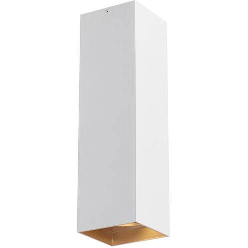 Sean Lavin Exo LED 5.2 inch Gold Haze Flush Mount Ceiling Light in 40 Degree, Matte White/Gold Haze, LED 90 CRI 3500K, Integrated LED