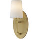 Durham 1 Light 5.75 inch Natural Aged Brass Wall Sconce Wall Light