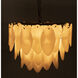 Lotus 4 Light 23 inch Matte Black Chandelier Ceiling Light, Medium