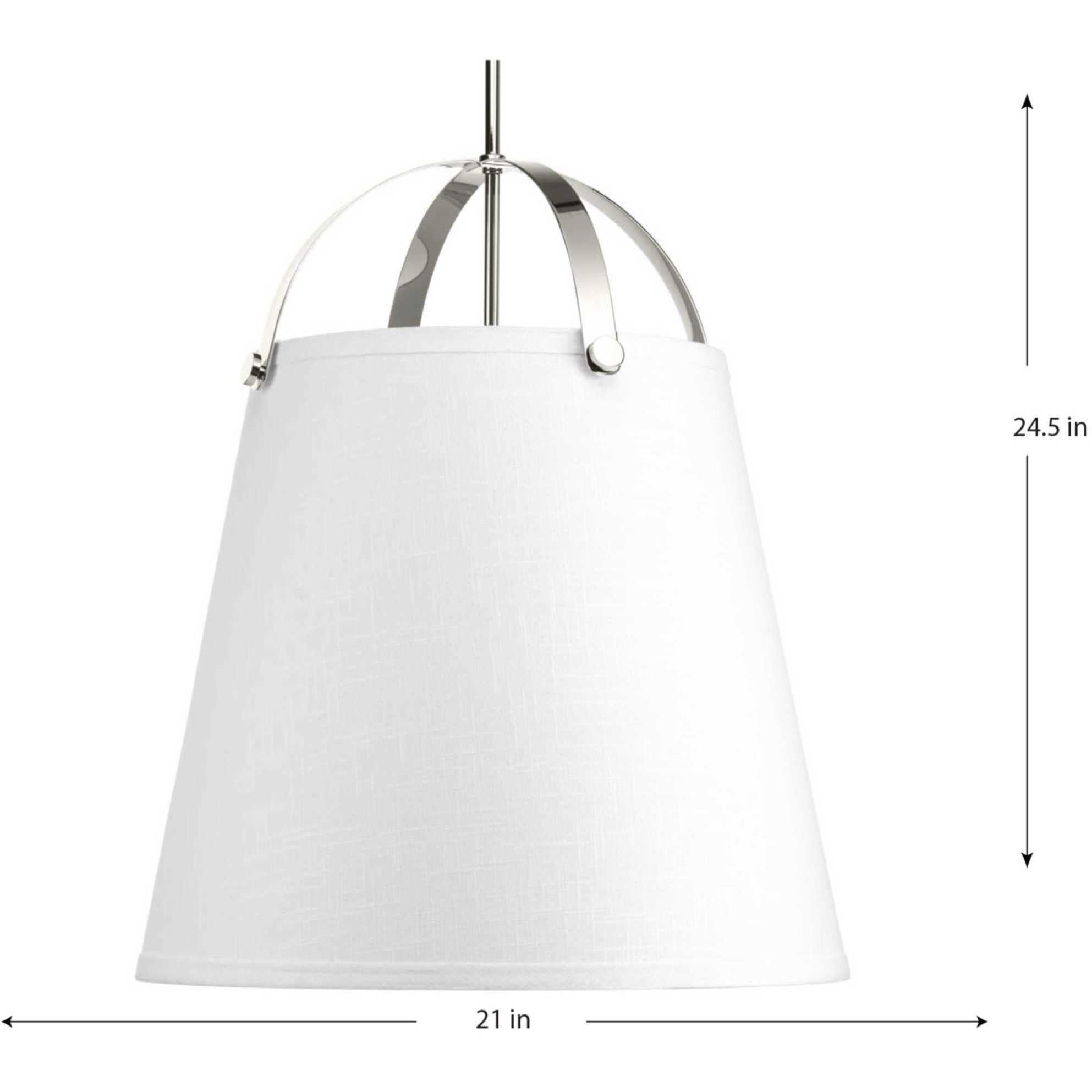 Galley 3 Light Polished Nickel Pendant Ceiling Light, Design Series