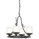 Ponderosa Ridge 4 Light 22 inch Weathered Spruce/Silver Highlights Chandelier Ceiling Light