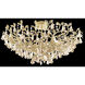 Cast Leaf 12 Light Gold Flush Mount Ceiling Light