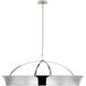 Thomas O'Brien Garland LED 40 inch Polished Nickel Dual Lit Ring Chandelier Ceiling Light