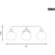 Contemporary 3 Light 24 inch Brushed Nickel Bathroom Vanity Light Wall Light