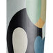So Nouveau 12 inch Blue and Green and Black and Tan and Yellow Accent Table