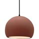 Radiance LED 10 inch Canyon Clay and Matte Black Pendant Ceiling Light
