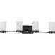 Elevate 4 Light 35 inch Matte Black Bath Vanity Wall Light, Design Series