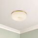 Jada 12 inch Brushed Gold Flush Mount Ceiling Light