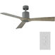 Aviator 54 inch Graphite Weathered Gray Ceiling Fan, Smart Ceiling Fan