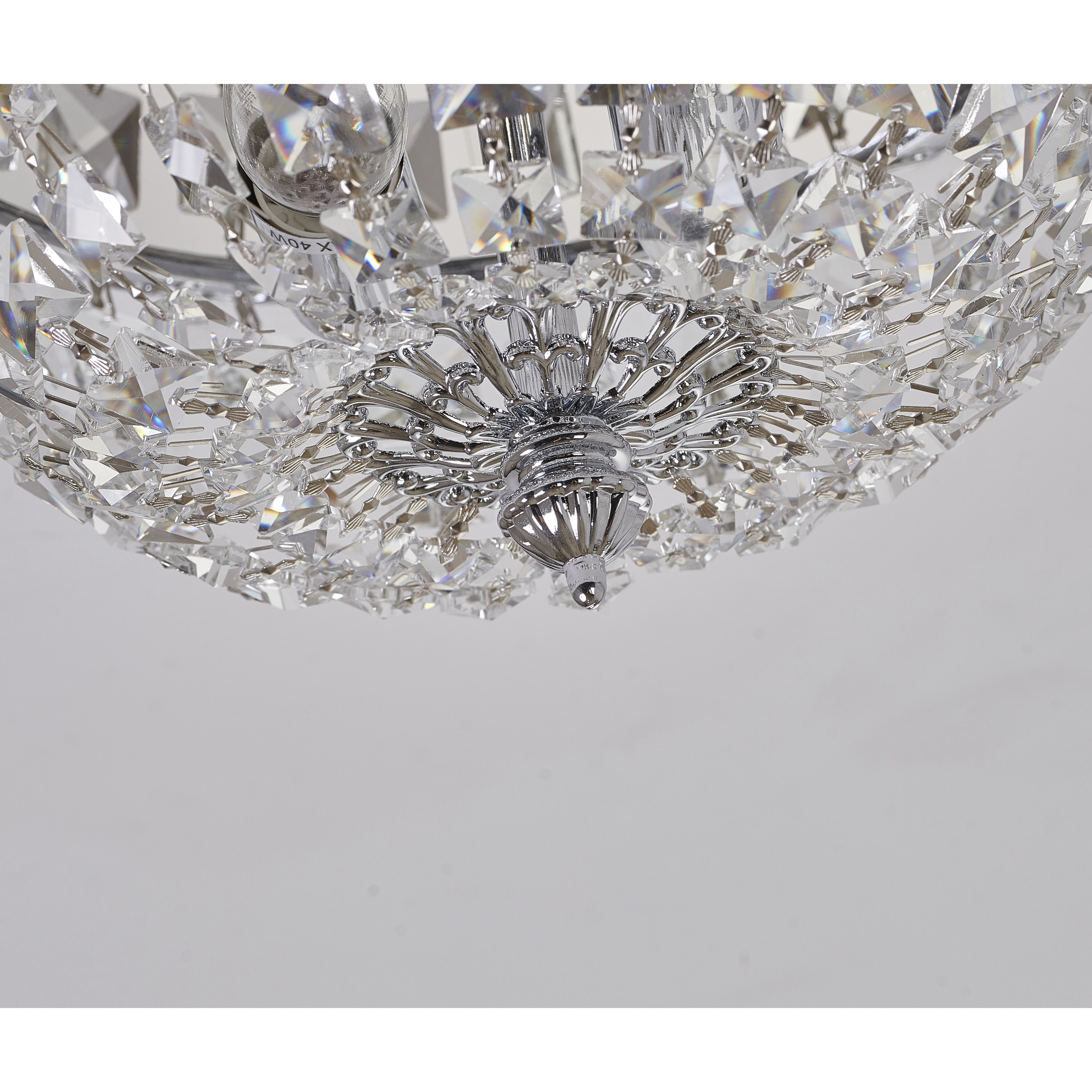 Canada 2 Light 13 inch Chrome Flush Mount Ceiling Light