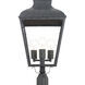 Dumont 3 Light 25.75 inch Graphite Outdoor Post