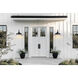 RLM 1 Light 12.5 inch Sand Black Outdoor Wall Light