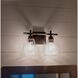 Arctic 2 Light 12.5 inch Polished Nickel with Clear Vanity Light Wall Light