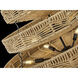 Ophelia 30 inch Black Indoor Chandelier Ceiling Light in Natural