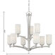 Pittman 9 Light 31 inch Brushed Nickel Chandelier Ceiling Light