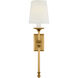 Chapman & Myers Classic LED 5 inch Antique-Burnished Brass Tail Sconce Wall Light
