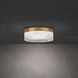 Melange LED 8 inch Aged Brass Flush Mount Ceiling Light, Beyond