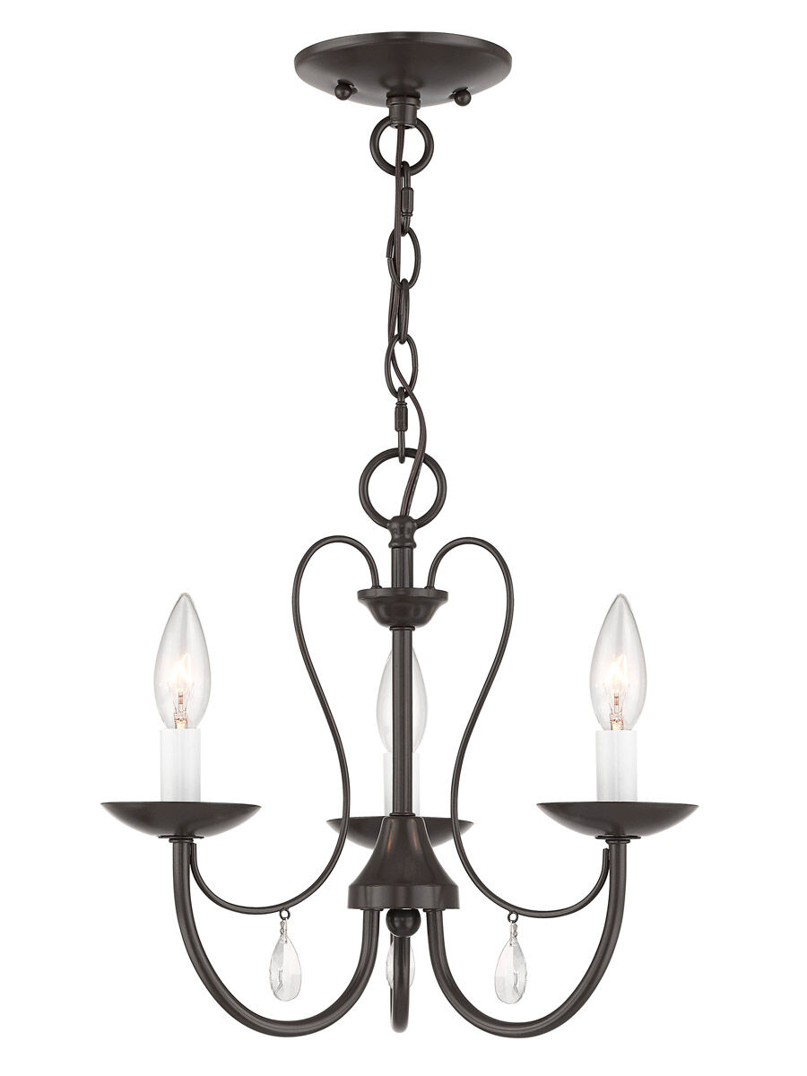 Mirabella 3 Light 15 inch English Bronze Chandelier Ceiling Light