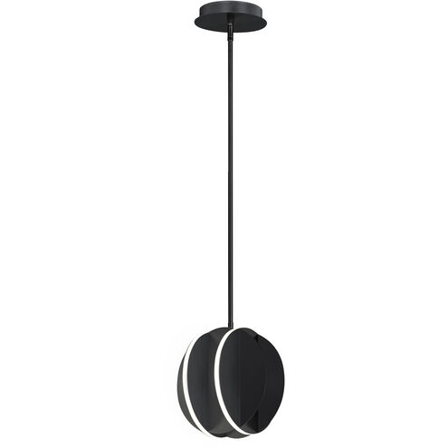 Interval LED 7.75 inch Black Single Pendant Ceiling Light