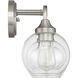 Glenda 3 Light 23 inch Brushed Polished Nickel Vanity Light Wall Light