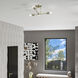 Delacroix 4 Light 17 inch Antique Brass Semi-Flush Ceiling Light