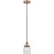 Edison Bell LED 5 inch Antique Copper Mini Pendant Ceiling Light