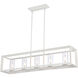 Smyth 5 Light 41 inch Natural White Linear Pendant Ceiling Light in Clear Glass