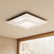 Offset LED 20 inch Textured White Surface Mount Ceiling Light in 3000K