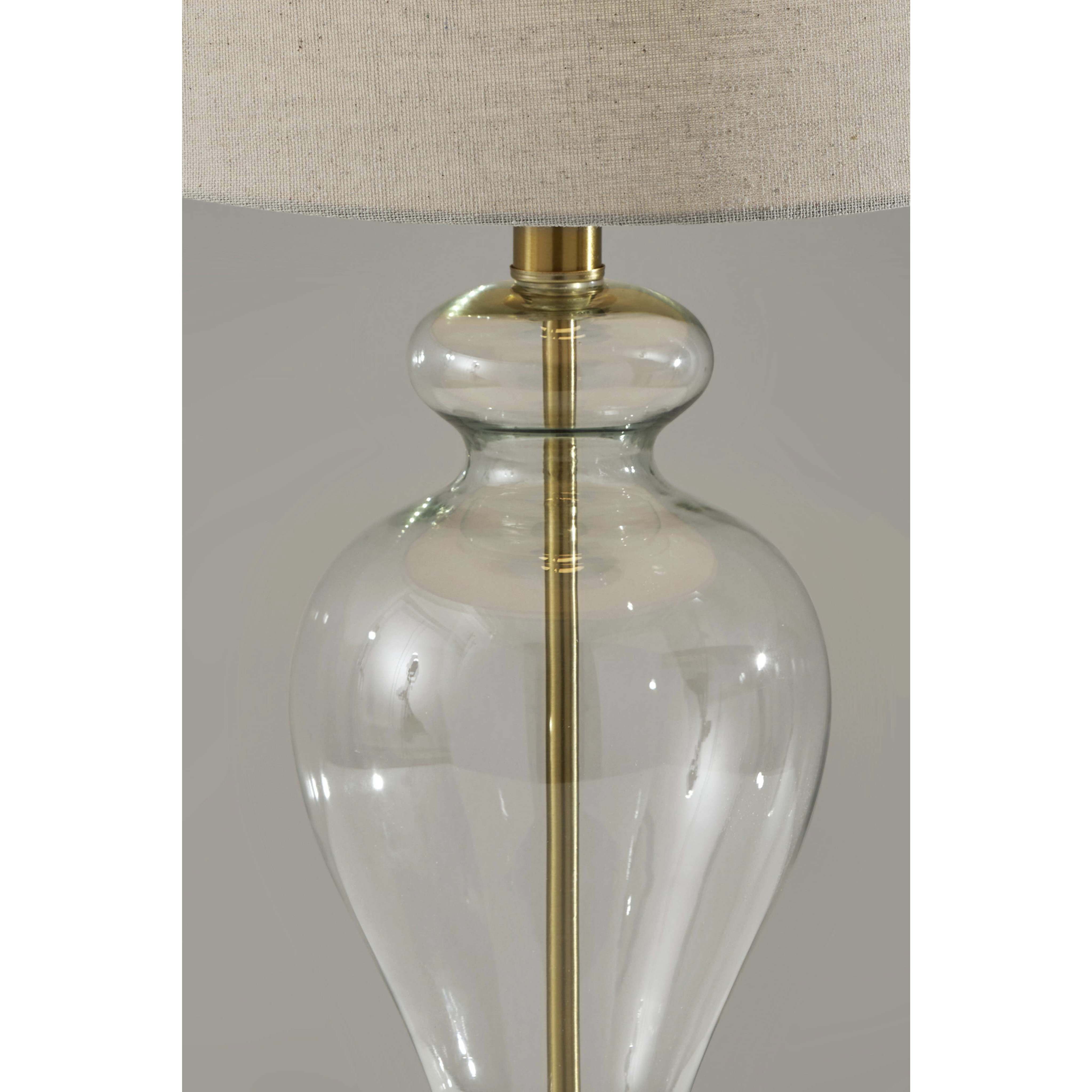 Sonata 26 inch 60.00 watt Glass Table Lamp Portable Light, Simplee Adesso