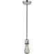 Franklin Restoration Bullet LED 7 inch Polished Nickel Mini Pendant Ceiling Light in Seedy