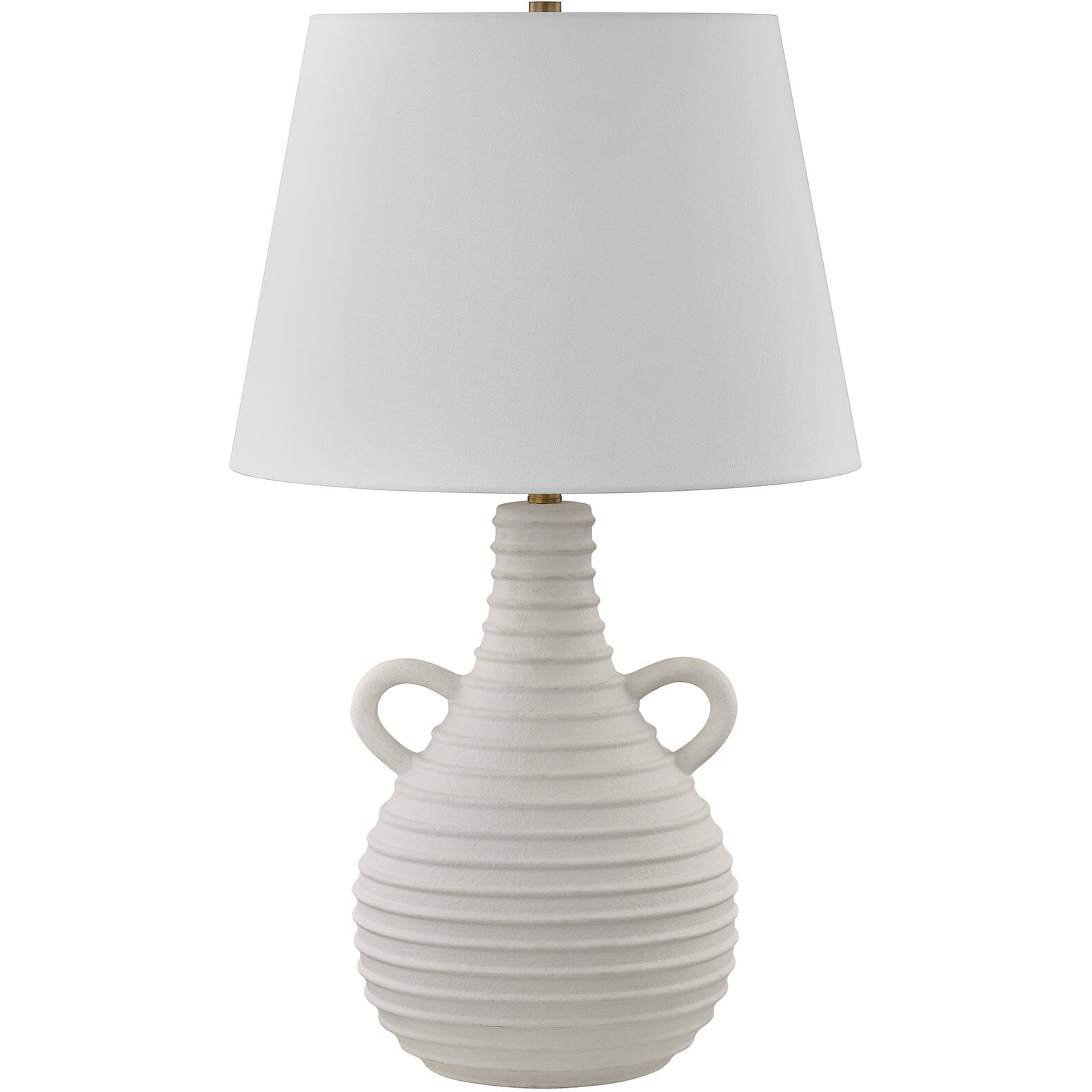 Adrian 32 inch 100.00 watt White Table Lamp Portable Light, Coco & Dash
