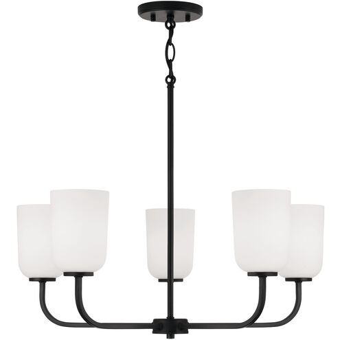 Lawson 5 Light 26 inch Matte Black Chandelier Ceiling Light