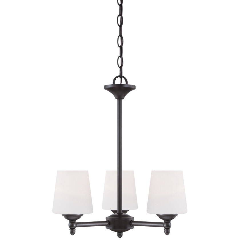 Darcy 3 Light 18.5 inch Oil Rubbed Bronze Chandelier Ceiling Light